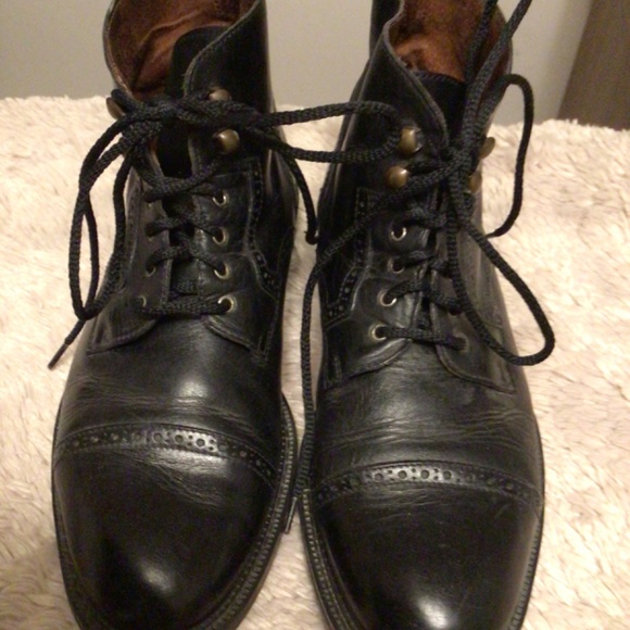 Carlo Morandi Leather Boots SZ 11/11.5 Made in Italy main image 5